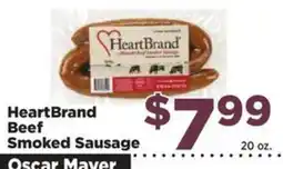 Food Town HeartBrand Beef Smoked Sausage offer