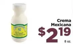 Food Town Crema Mexicana offer