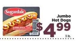 Food Town Sugardale jumbo hot dogs offer