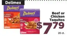 Food Town Delimex beef or chicken taquitos offer