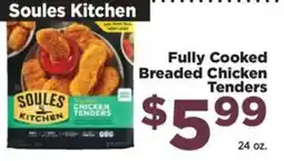 Food Town Soules Kitchen fully cooked breaded chicken tenders offer
