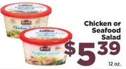 Food Town Rinns Chicken or Seafood Salad offer