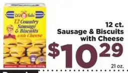 Food Town Old Folks 12 Country Sausage & Biscuits with Cheese offer