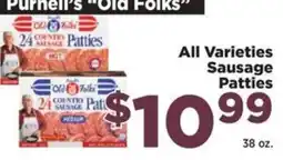 Food Town Purnell's Old Folks sausage patties offer