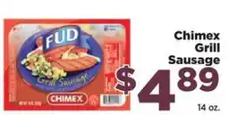 Food Town Chimex grill sausage offer