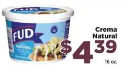 Food Town Fud crema natural offer