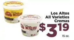 Food Town Los Altos cremas offer