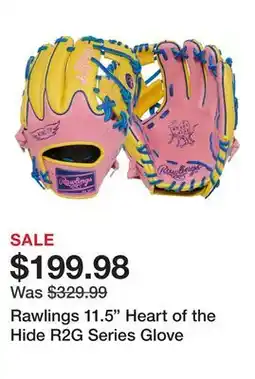 Dick's Sporting Goods Rawlings 11.5 Heart of the Hide R2G Series Glove offer