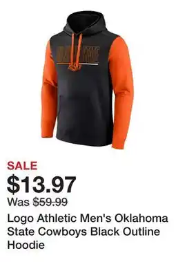 Dick's Sporting Goods Logo Athletic Men's Oklahoma State Cowboys Black Outline Hoodie offer