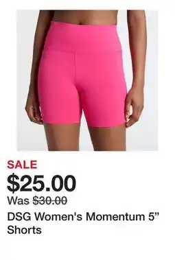 Dick's Sporting Goods DSG Women's Momentum 5 Shorts offer