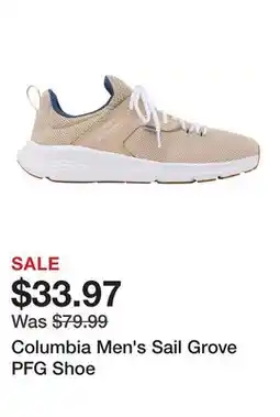 Dick's Sporting Goods Columbia Men's Sail Grove PFG Shoe offer