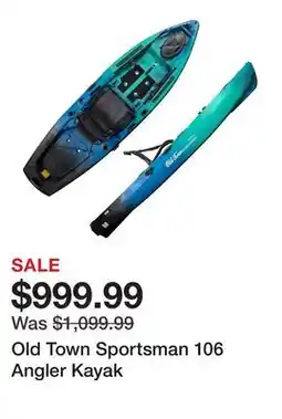 Dick's Sporting Goods Old Town Sportsman 106 Angler Kayak offer