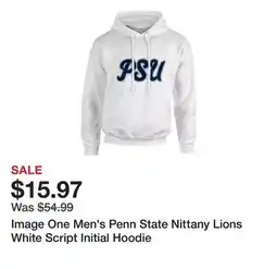 Dick's Sporting Goods Image One Men's Penn State Nittany Lions White Script Initial Hoodie offer