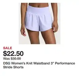 Dick's Sporting Goods DSG Women's Knit Waistband 3 Performance Stride Shorts offer
