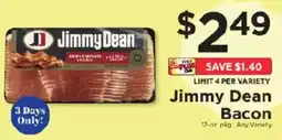 ShopRite Jimmy Dean Bacon offer