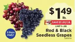 ShopRite Red & Black Seedless Grapes offer