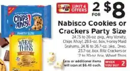 ShopRite Nabisco Cookies or Crackers Party Size offer