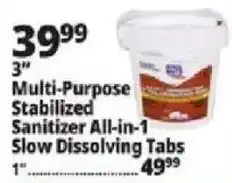 Ocean State Job Lot Multi-Purpose Stabilized Sanitizer All-in-1 Slow Dissolving Tabs offer