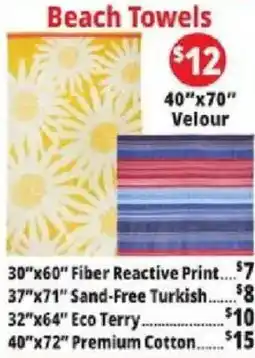 Ocean State Job Lot Beach Towels offer