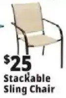 Ocean State Job Lot Stackable Sling Chair offer