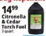 Ocean State Job Lot Citronella & Cedar Torch Fuel offer