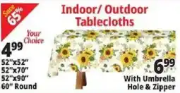 Ocean State Job Lot Indoor/Outdoor Tablecloths offer