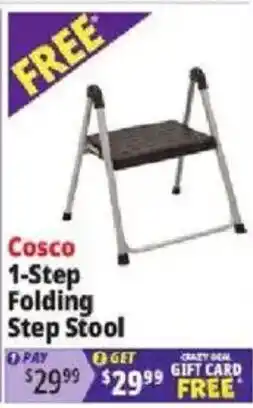 Ocean State Job Lot Cosco 1-step folding step stool offer