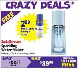 Ocean State Job Lot Sodastream sparkling water maker offer
