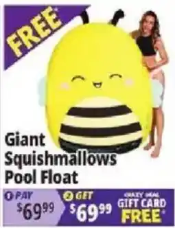 Ocean State Job Lot Giant Squishmallows Pool Float offer
