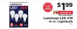 ShopRite Luminaqx LED A19 offer
