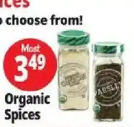 Ocean State Job Lot Organic Spices offer