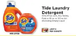 ShopRite Tide Laundry Detergent offer