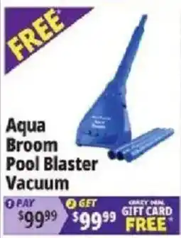 Ocean State Job Lot Aqua Broom Pool Blaster Vacuum offer