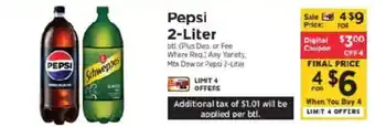 ShopRite Pepsi 2-Liter offer