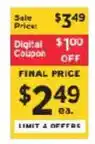 ShopRite Digital Coupon offer