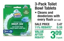 Menards Scrubbing Bubbles drop-ins toilet bowl tablets offer