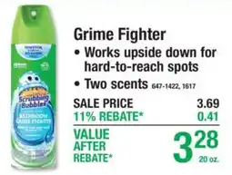 Menards Scrubbing Bubbles Bathroom Grime Fighter offer