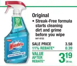 Menards Windex Original offer