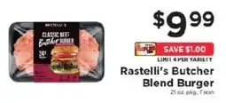 ShopRite Rastelli's Butcher Blend Burger offer