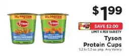 ShopRite Tyson Protein Cups offer