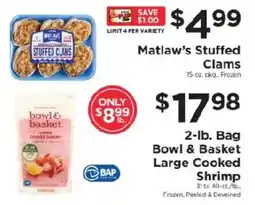 ShopRite Matlaw's Stuffed Clams offer