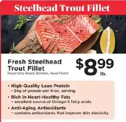ShopRite Fresh Steelhead Trout Fillet offer