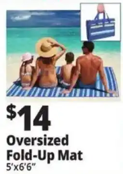 Ocean State Job Lot Oversized Fold-Up Mat offer