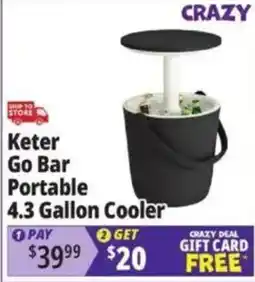Ocean State Job Lot Keter Go Bar Portable Cooler offer