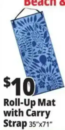 Ocean State Job Lot Beach & Roll-Up Mat with Carry Strap offer