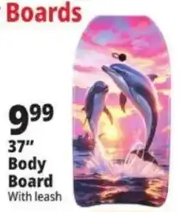 Ocean State Job Lot Boards 37" Body Board With Leash offer