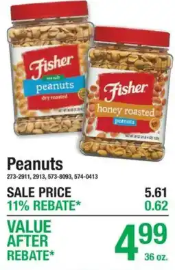 Menards Fisher peanuts offer