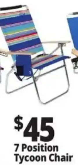 Ocean State Job Lot 7 Position Tycoon Chair offer