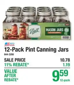 Menards Ball mason jars offer
