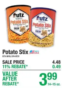 Menards Utz potato stix offer